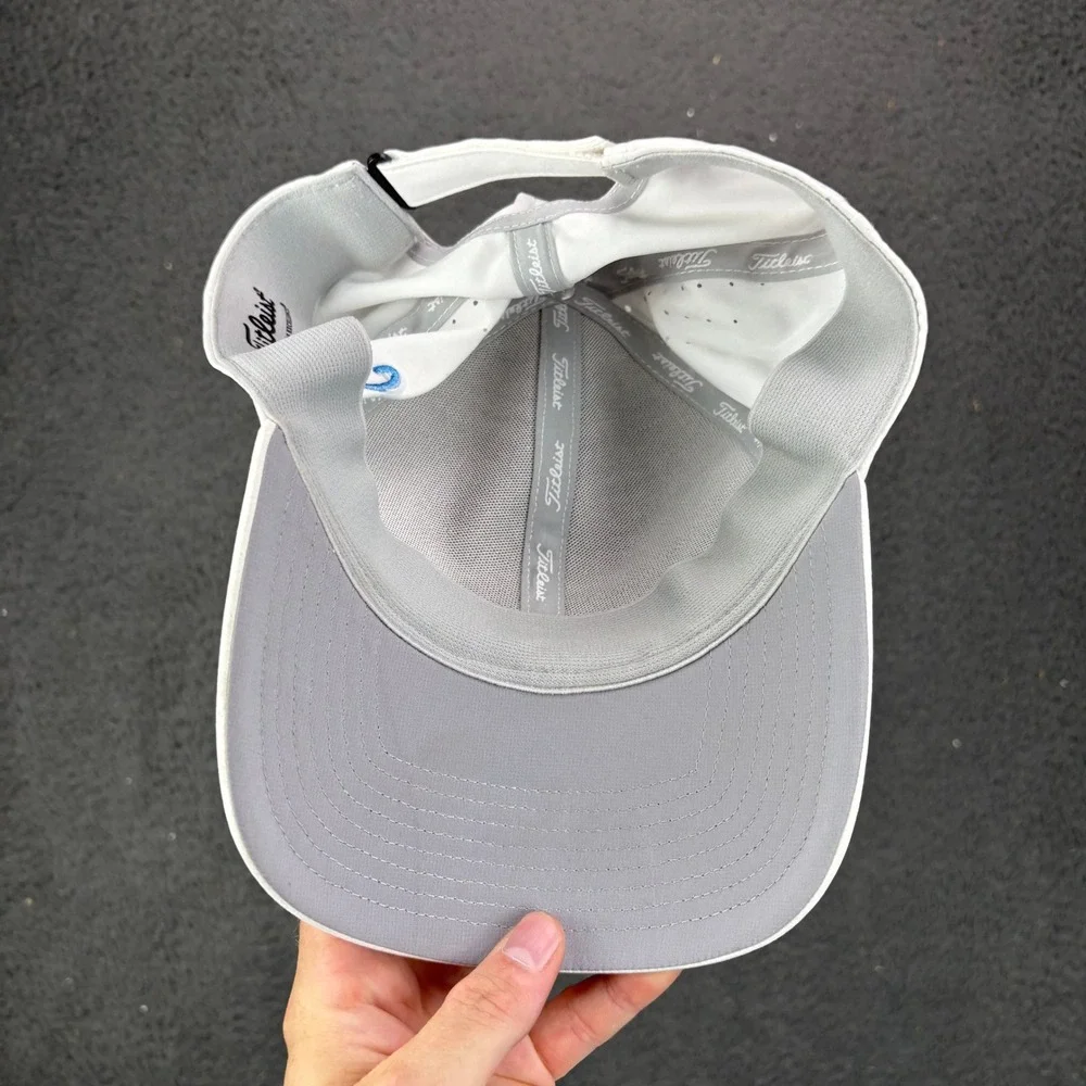 Titleist Mens White Performance Golf Hat Adjustable‎ Heal the City Logo UPF 50+
